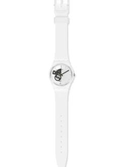 SWATCH Damenuhren-LIVE TIME WHITE SO31W101