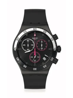 SWATCH Herrenuhren-MAGENTA AT NIGHT YVB413