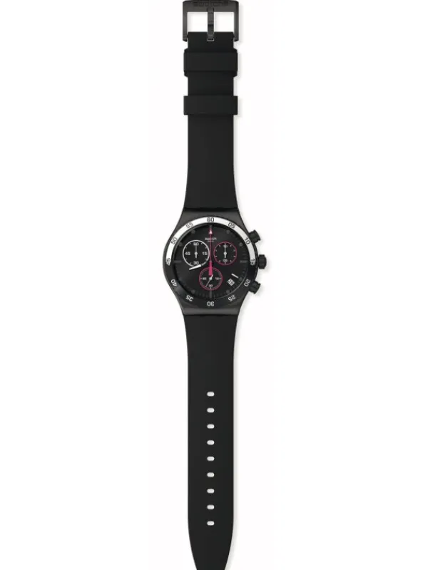 SWATCH Herrenuhren-MAGENTA AT NIGHT YVB413