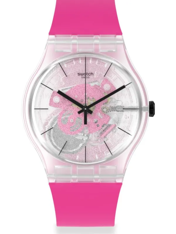 SWATCH Damenuhren-PINK DAZE SO29K107