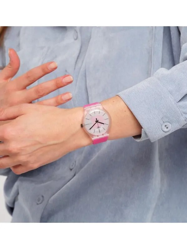 SWATCH Damenuhren-PINK DAZE SO29K107