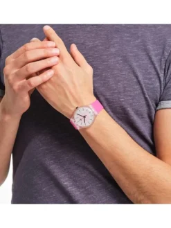 SWATCH Damenuhren-PINK DAZE SO29K107