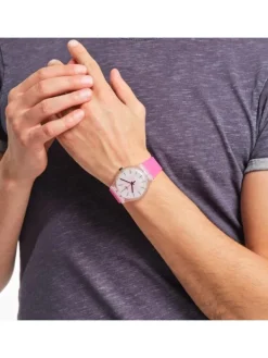 SWATCH Damenuhren-PINK DAZE SO29K107