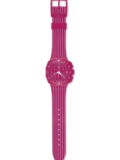 SWATCH Damenuhren-PINK RUN SUIP401