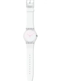 SWATCH Uhrenarmbänder-POLAWHITE / SILICONE STRAP ASUOK713