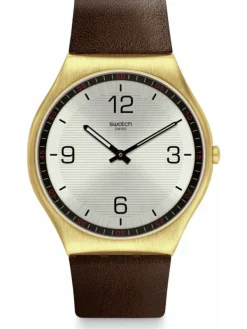 SWATCH Damenuhren-SKIN SUIT COFFEE SS07G100