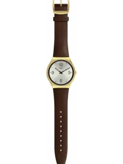 SWATCH Damenuhren-SKIN SUIT COFFEE SS07G100