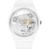 SWATCH Damenuhren-SPOT TIME WHITE SO31W102
