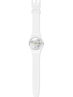 SWATCH Damenuhren-SPOT TIME WHITE SO31W102