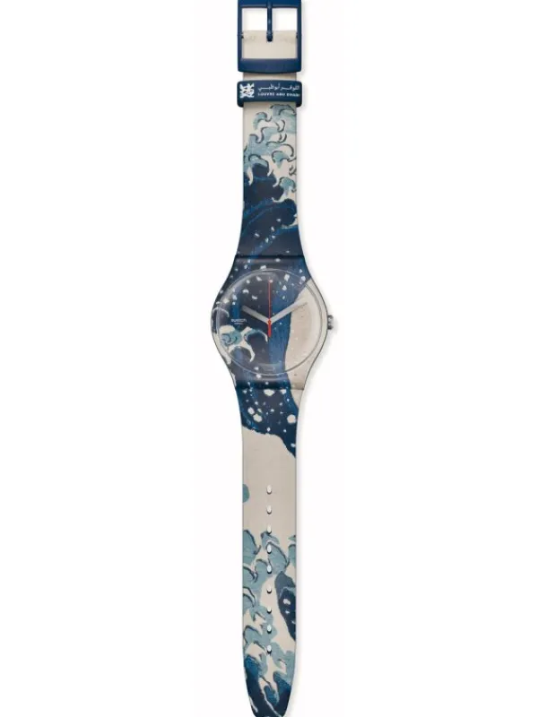 SWATCH Herrenuhren | Damenuhren-THE GREAT WAVE OFF KANAWAGA SUOZ351