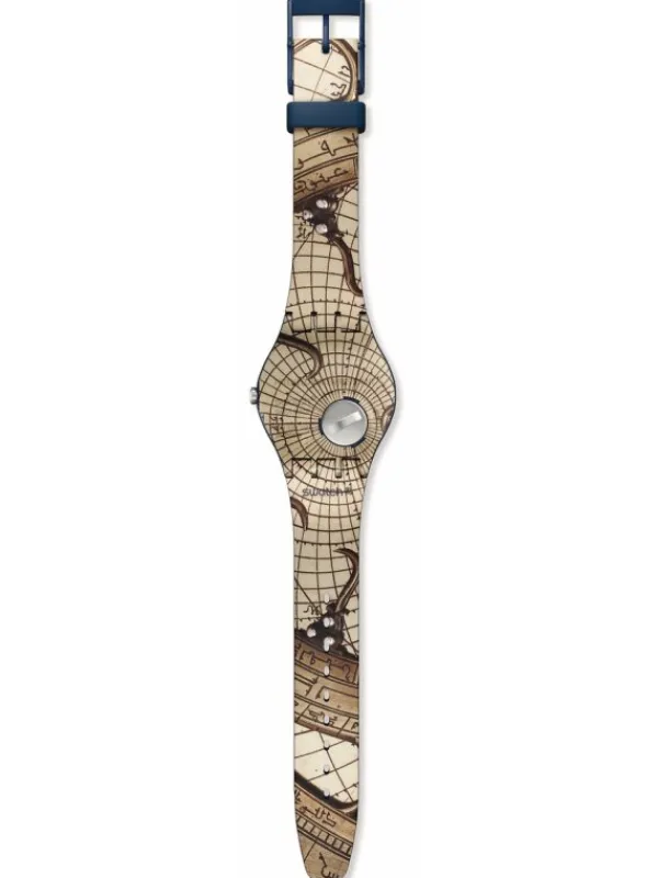 SWATCH Herrenuhren | Damenuhren-THE GREAT WAVE OFF KANAWAGA SUOZ351