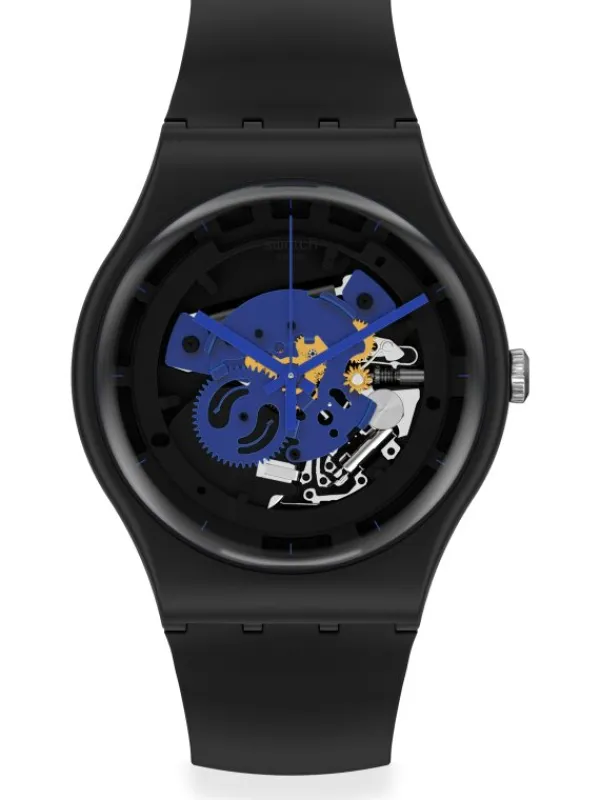 SWATCH Damenuhren | Herrenuhren-TIME TO BLUE BIG SO32B109