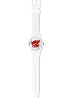 SWATCH Herrenuhren | Damenuhren-TIME TO RED SMALL SO31W104