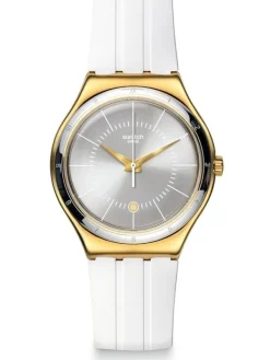 SWATCH Damenuhren-WHITELINER YWG401