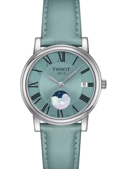 TISSOT Damenuhren-CARSON PREMIUM LADY MOONPHASE T122.223.16.353.00