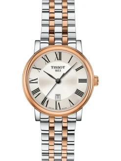TISSOT Damenuhren-CARSON Premium Quartz, Lady, silber/rosé T122.210.22.033.01