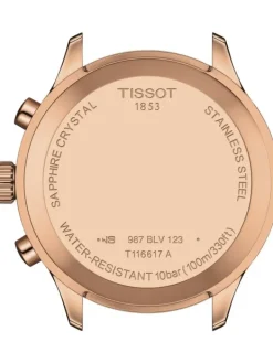 TISSOT Herrenuhren-CHRONO XL CLASSIC Blau Leder T116.617.36.042.00