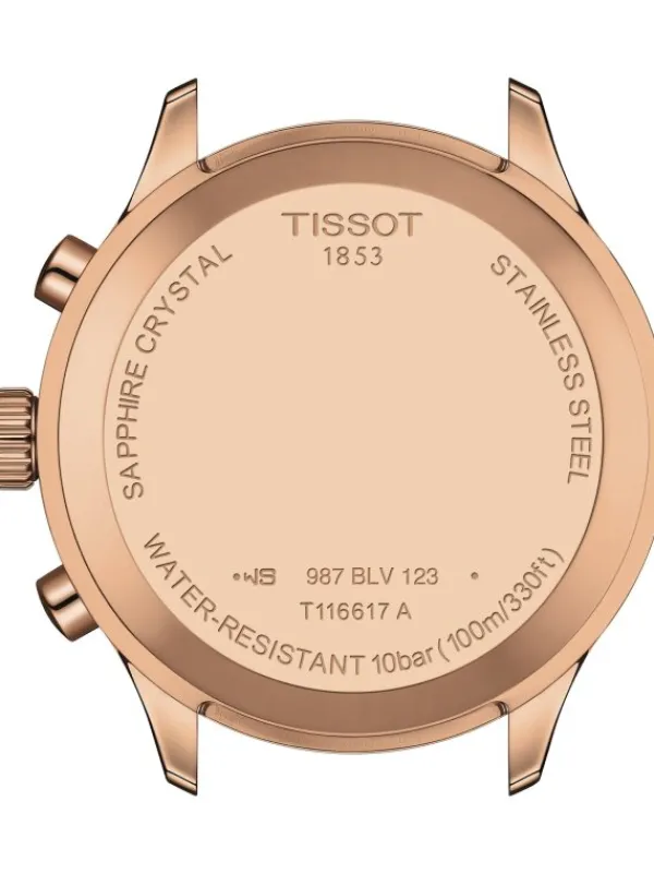 TISSOT Herrenuhren-CHRONO XL CLASSIC Blau Leder T116.617.36.042.00