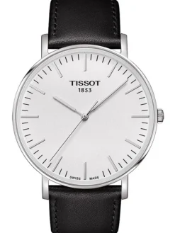 TISSOT Herrenuhren-EVERYTIME Quartz, Lederarmband T109.610.16.031.00