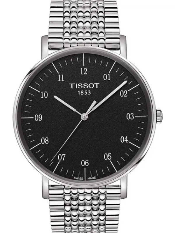TISSOT Herrenuhren-EVERYTIME Quartz, Metallarmband T109.610.11.077.00