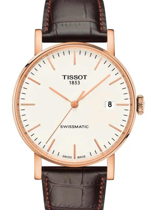TISSOT Herrenuhren-EVERYTIME SWISSMATIC, Lederarmband T109.407.36.031.00