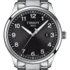 TISSOT Herrenuhren-GENT XL Black/siver T116.410.11.057.00