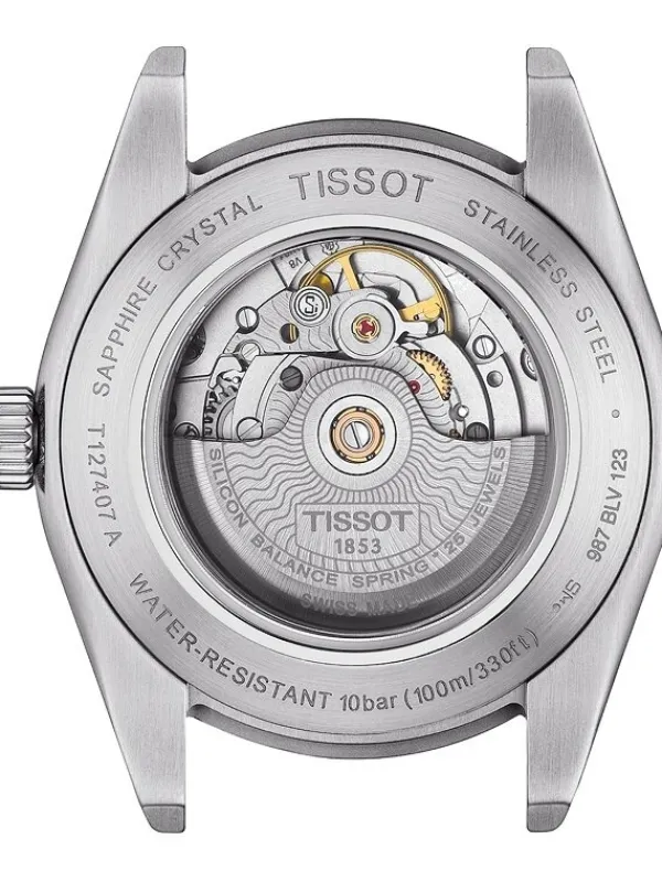 TISSOT Herrenuhren-GENTLEMAN Blau Gliederarmband T127.407.11.041.00