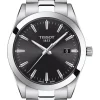 TISSOT Herrenuhren-GENTLEMAN Metallarmband Schwarz T127.410.11.051.00