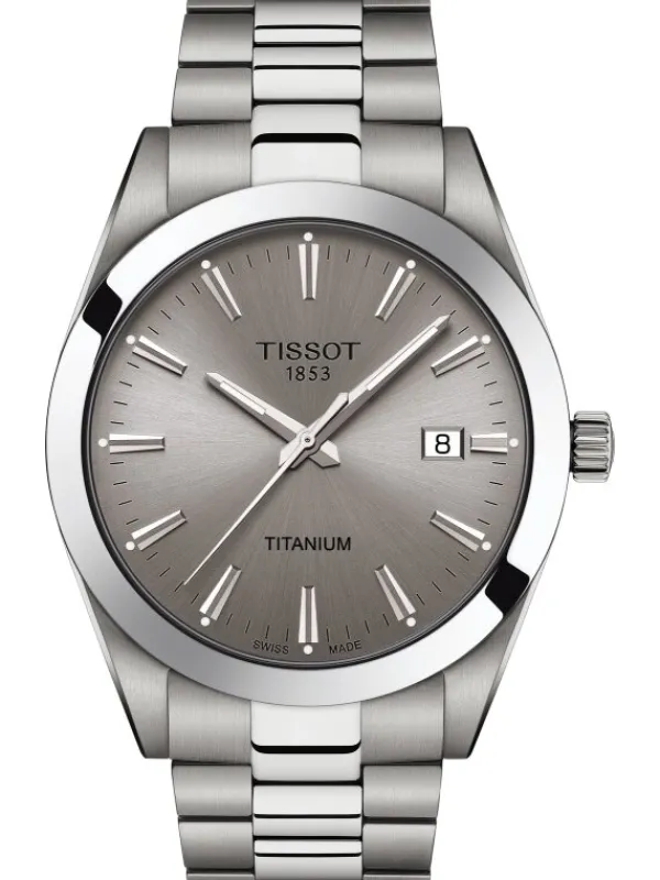 TISSOT Herrenuhren-GENTLEMAN QUARZ TITANIUM T127.410.44.081.00
