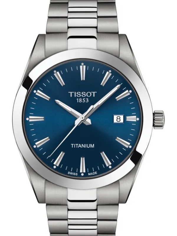 TISSOT Herrenuhren-GENTLEMAN QUARZ TITANIUM T127.410.44.041.00
