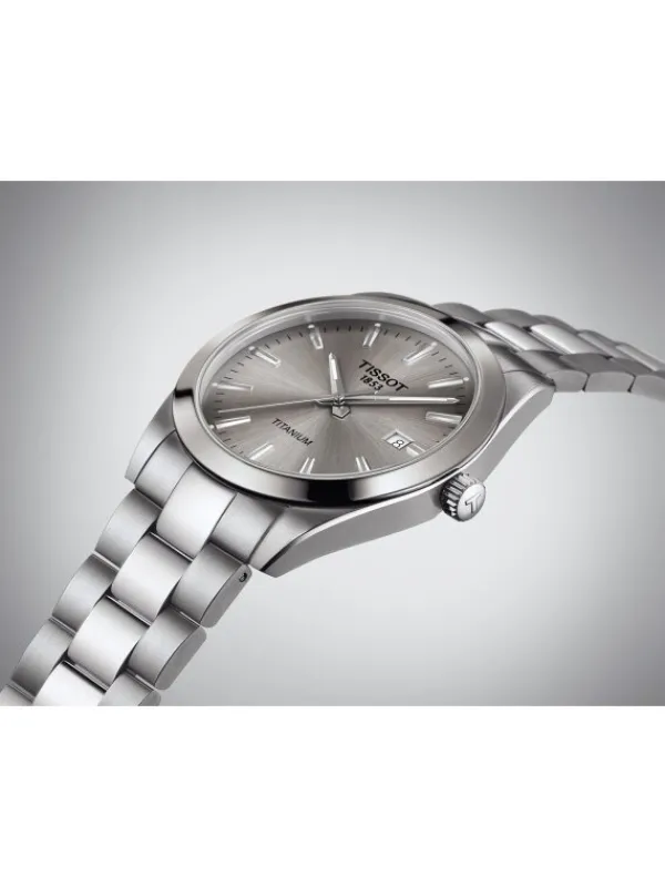 TISSOT Herrenuhren-GENTLEMAN QUARZ TITANIUM T127.410.44.081.00