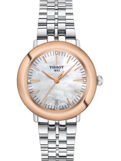 TISSOT Damenuhren-GLENDORA/LR/Q/ORR18/ACIER/NACR T929.210.41.116.00