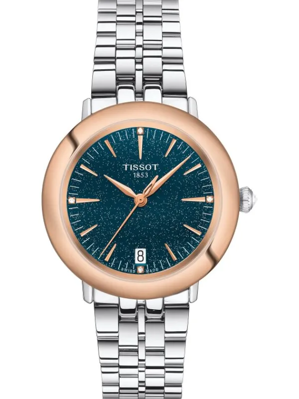 TISSOT Damenuhren-GLENDORA/LR/Q/ORR18/ACIER/CAD T929.210.41.046.00