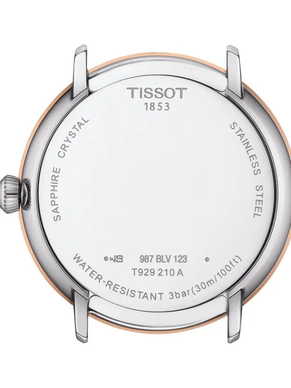 TISSOT Damenuhren-GLENDORA/LR/Q/ORR18/CUIR GRIS/ T929.210.46.266.00