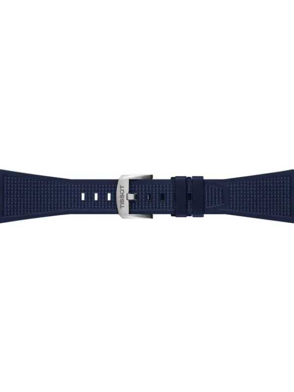 TISSOT Uhrenarmbänder | Zubehör-Kautschuk Band für PRX 40mm Blau T85.2.049.050