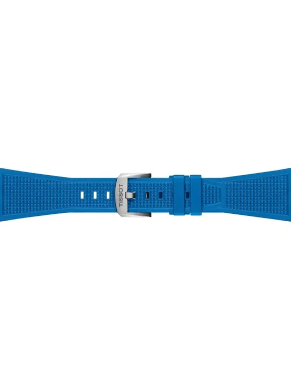 TISSOT Uhrenarmbänder-Kautschuk Band für PRX 40mm Blau T85.2.049.577