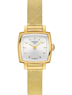 TISSOT Damenuhren-LOVELY, Metallarmband, goldfarben T058.109.33.031.00