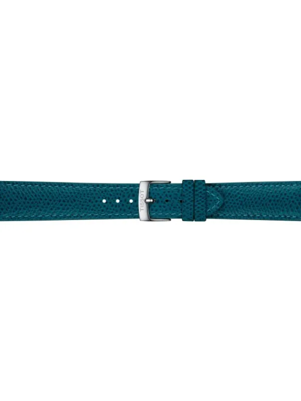 TISSOT Uhrenarmbänder | Zubehör-Original Lederarmband türkis 18 mm T85.2.049.059