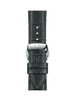 TISSOT Uhrenarmbänder-Original Lederarmband grau Bandanstoß 21 mm T85.2.0.45.750