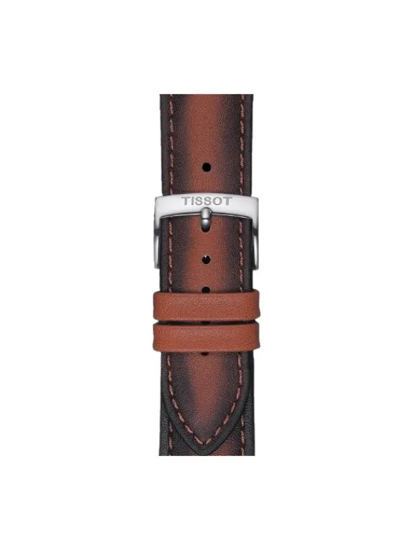 TISSOT Uhrenarmbänder-Original Lederarmband braun Bandanstoß 20 mm T85.2.0.46.842