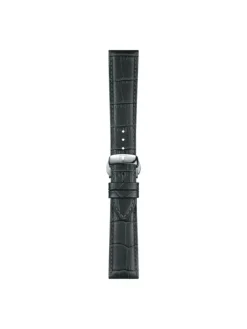TISSOT Uhrenarmbänder-Original Lederarmband grau Bandanstoß 21 mm T85.2.0.45.750