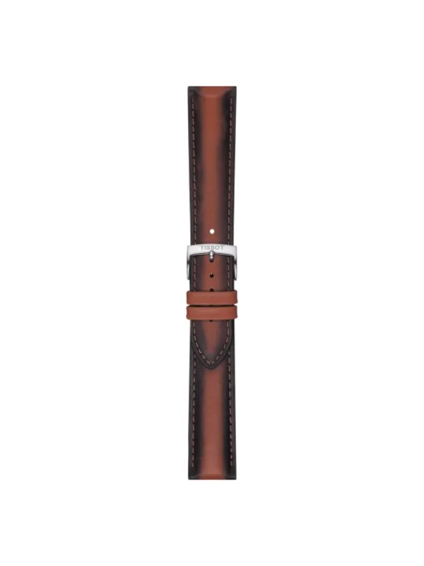 TISSOT Uhrenarmbänder-Original Lederarmband braun Bandanstoß 20 mm T85.2.0.46.842