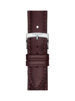 TISSOT Uhrenarmbänder-Original Lederarmband braun Bandanstoß 20 mm T85.2.0.46.838