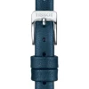 TISSOT Uhrenarmbänder-Original Lederarmband blau Bandanstoß 09 mm T85.2.0.43.163