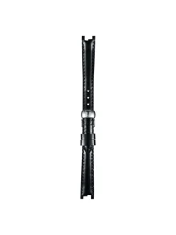 TISSOT Uhrenarmbänder-Original Lederarmband schwarz Bandanstoß 12 mm T85.2.0.36.538