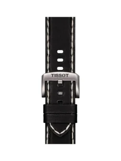 TISSOT Uhrenarmbänder-Original Lederarmband schwarz Bandanstoß 22 mm T85.2.0.44.982