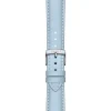 TISSOT Uhrenarmbänder-Original Lederarmband blau Bandanstoß 18 mm T85.2.048.148