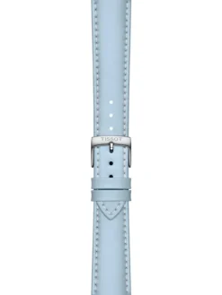 TISSOT Uhrenarmbänder-Original Lederarmband blau Bandanstoß 18 mm T85.2.048.148