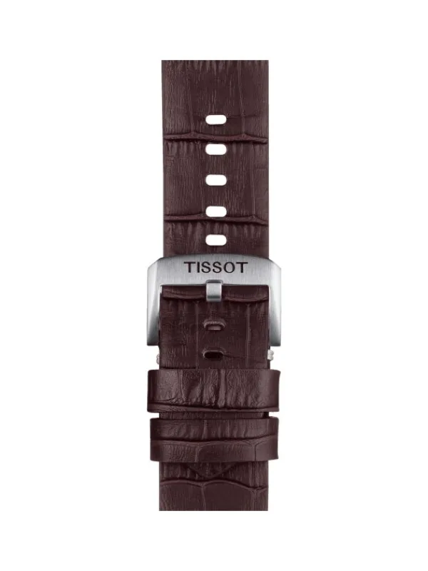 TISSOT Uhrenarmbänder-Original Lederarmband braun Bandanstoß 22 mm T85.2.0.46.773