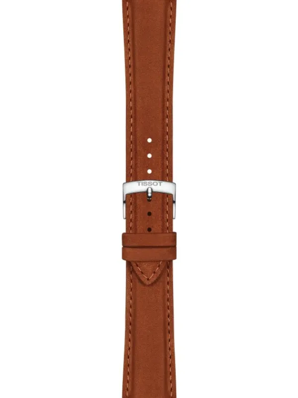 TISSOT Uhrenarmbänder | Zubehör-Original Lederarmband camel Bandanstoß 21 mm T85.2.048.229
